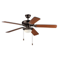 Maxim Basic-Max 2-Light 52" Wide Bronze / Walnut / Pecan Indoor Ceiling Fan 89908SWOIWP